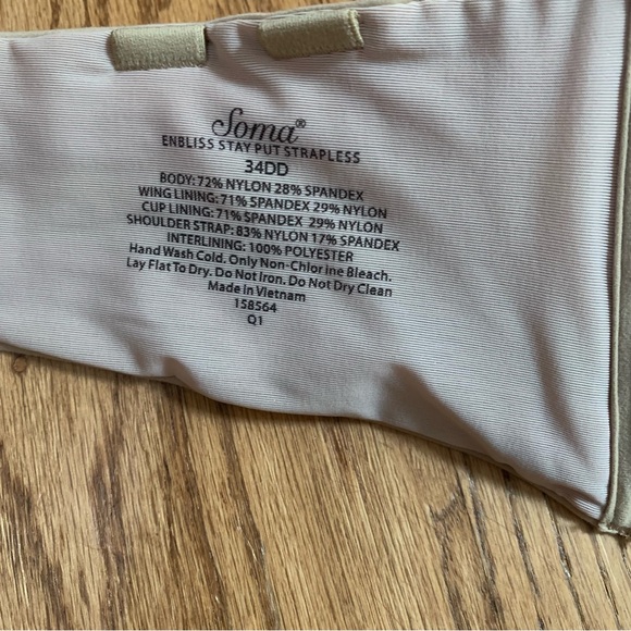 Soma Enbliss Wireless Bra - Warm Amber - Size 34E - NWOT - Picture 3 of 4